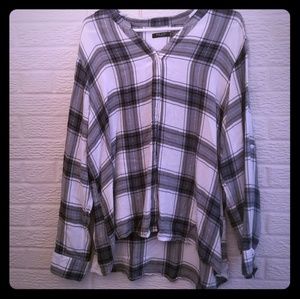 Plaid Long Sleeved Button Up
